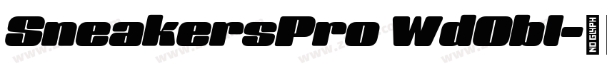 SneakersPro WdObl字体转换 SneakersPro WdObl字体转换